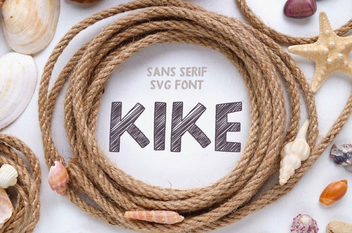 Sans serif SVG Kike Font Download