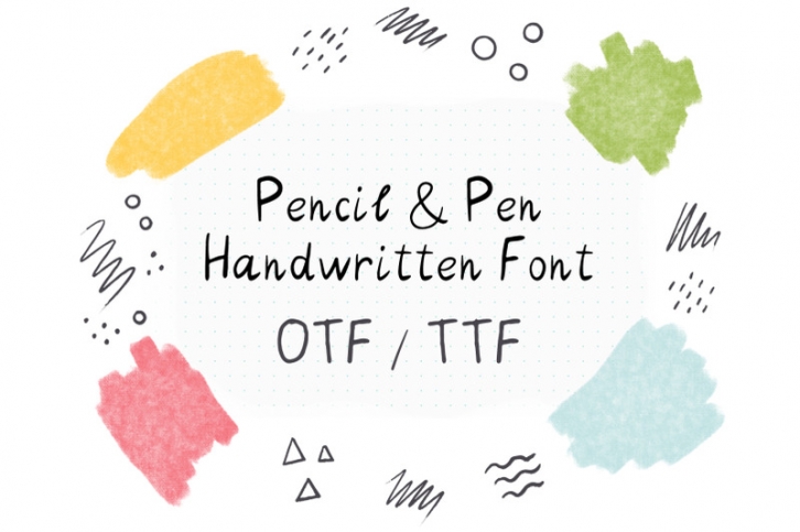 Pencil & Pen | Handwritten Font Font Download