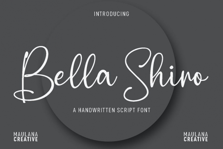 Bella Shiro Script Font Font Download