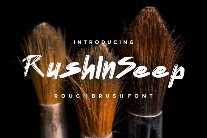 Rush In Seep Brush Font Font Download