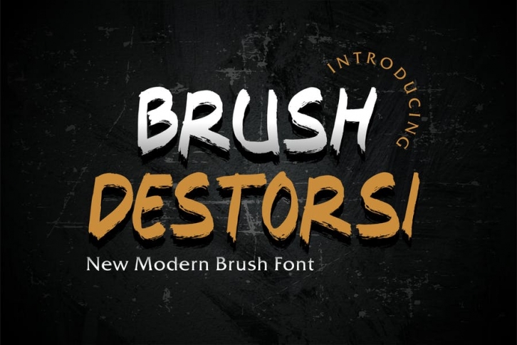 Brush Destorsi Font Font Download