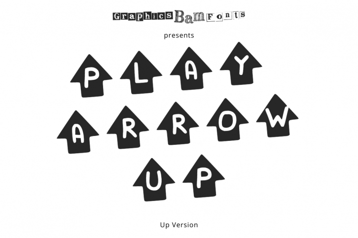 Play Arrow Up Font Download