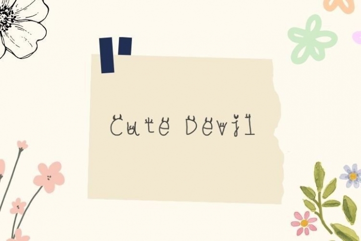 Cute Devil Font Download