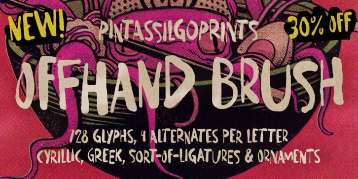 Offhand Brush Font Download