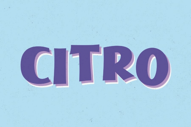Citro - Sign Painter Typeface Font Download