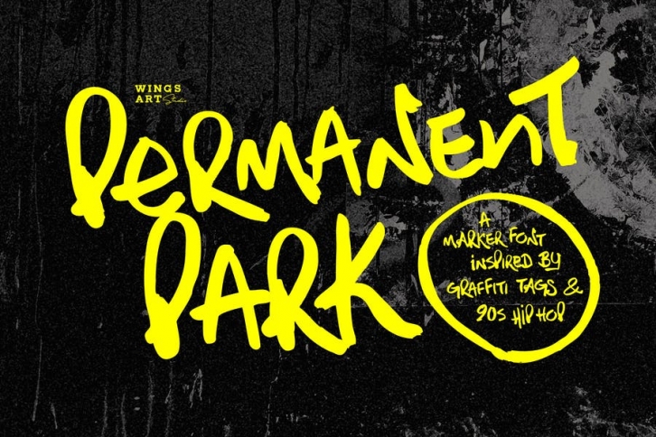 Permanent Park - 90s Graffiti HipHop Inspired Font Font Download