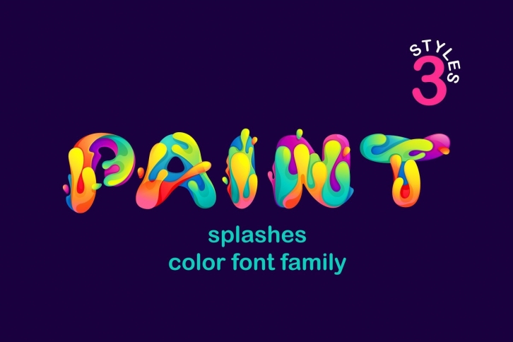 Paint Splashes Font Download