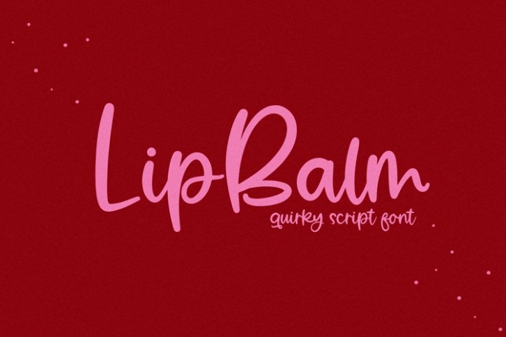 Lip Balm Font Download