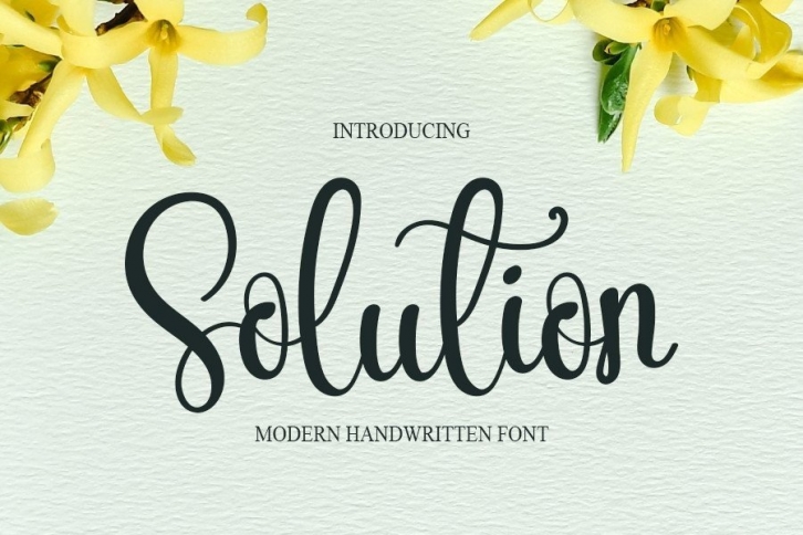 Solution Font Download