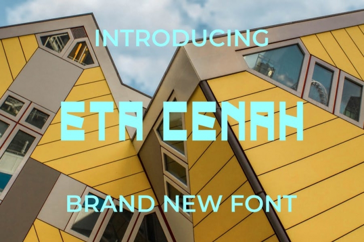 Eta Cenah Font Font Download