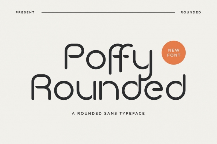 Poffy Rounded - Rounded Sans Typeface Font Download