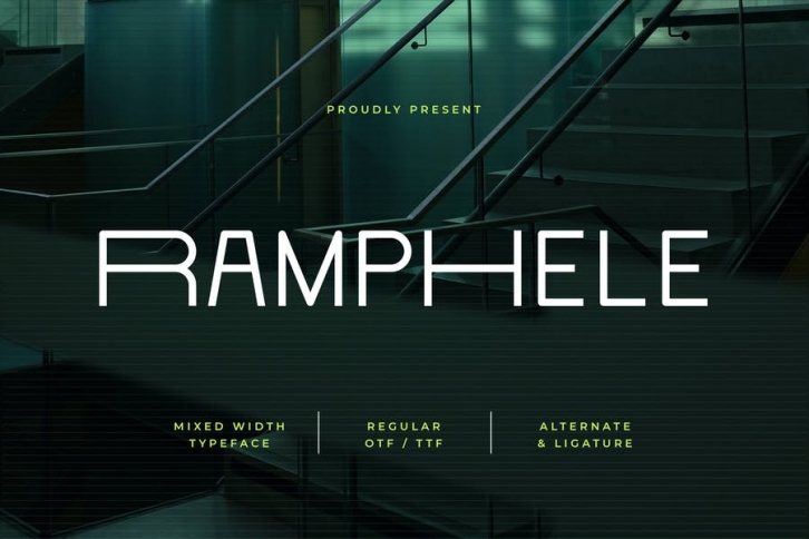 Ramphele - Mixed Width Typeface Font Download