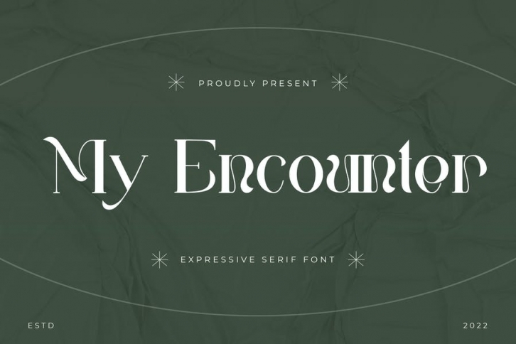 My Encounter - Expressive Serif Font Font Download