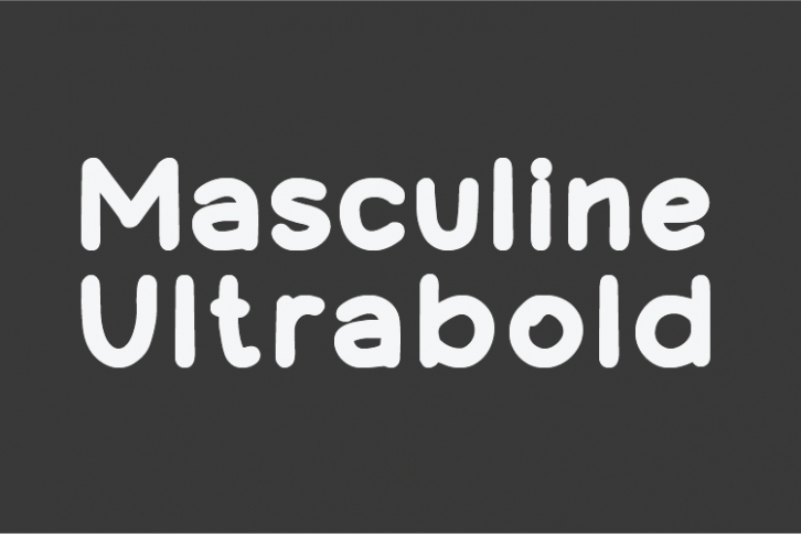Masculine Ultrabold Font Download