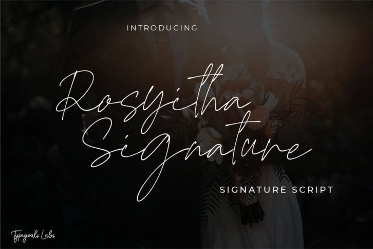 Rosyitha Signature  Script Font Font Download