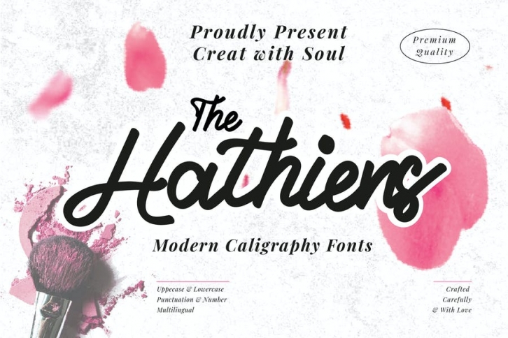 The Hathiens - Modern Script fonts Font Download