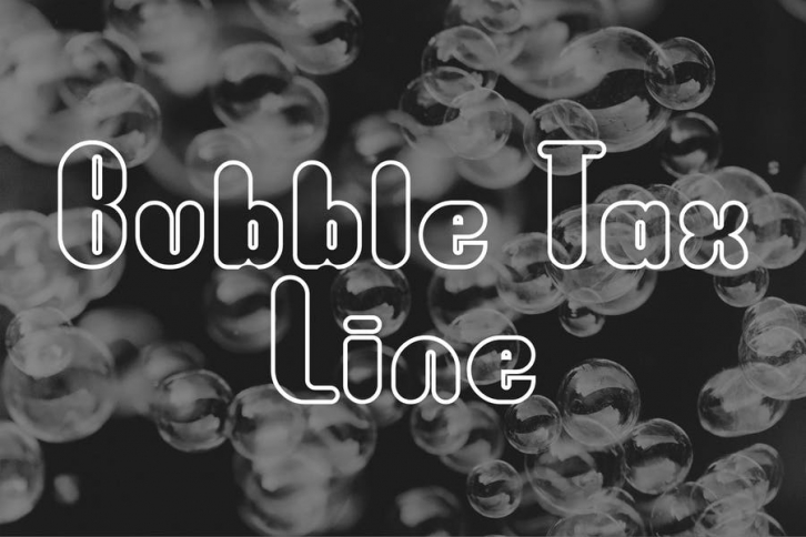 Bubble Tax Line Font Download