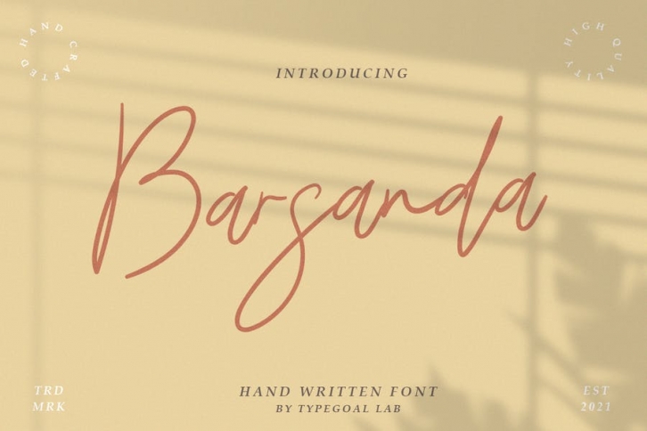 Barsanda  Script Font Font Download