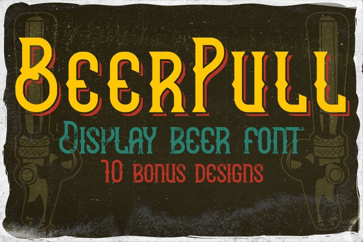 BeerPull and 10 illustrations bonus Font Download