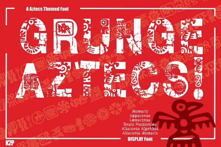 Grunge Aztecs Font Download
