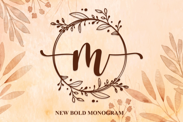 Wedding Monogram Font Download