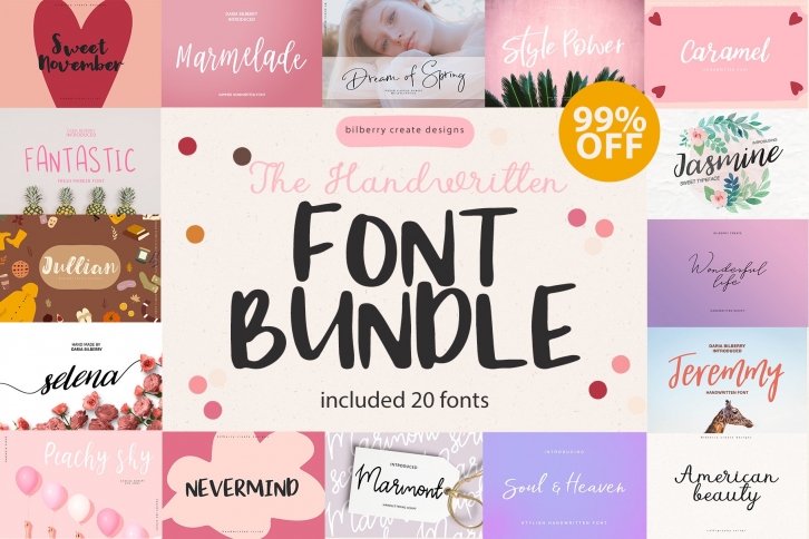 Handwritten Bundle super sale! Font Download