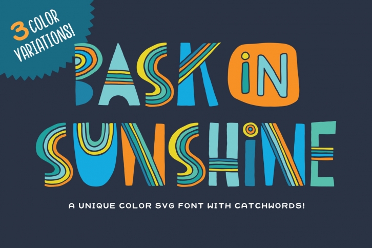 Bask in Sunshine Font Download