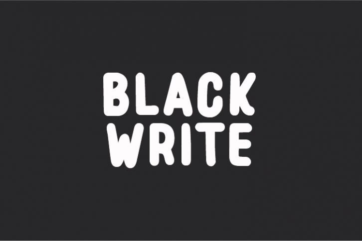 Black Write Font Download