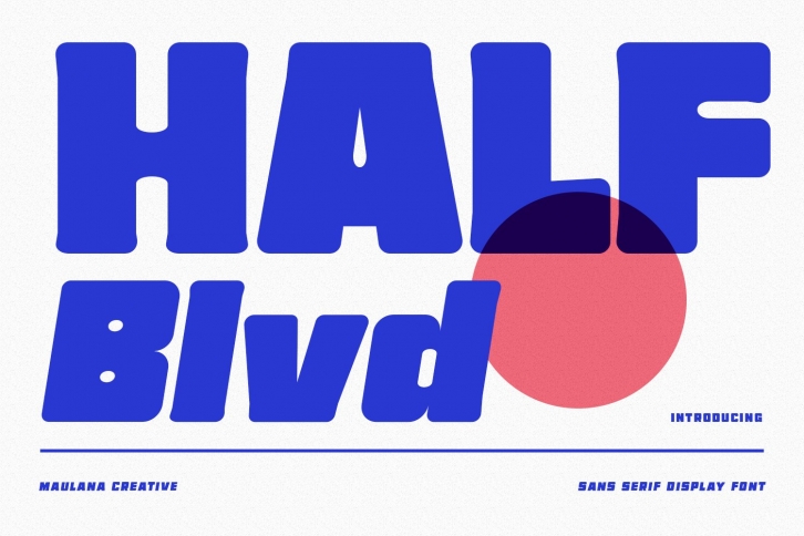 Half Blvd Display Font Download