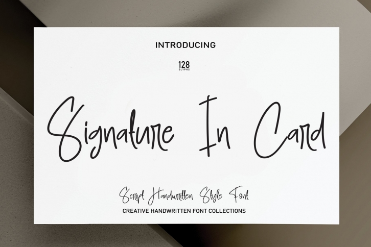 Signature In Card Font Download