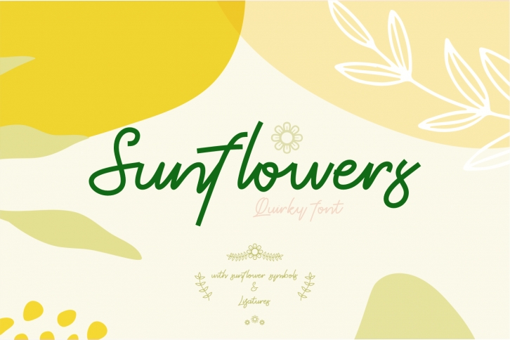 Sunflowers Font Download