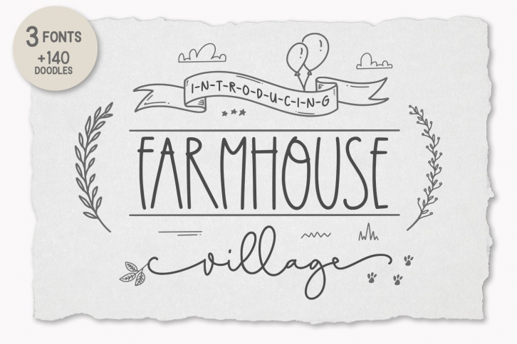 Farmhouse Village Font Download