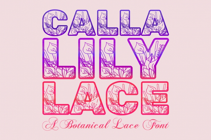 Calla Lily Lace Font Download