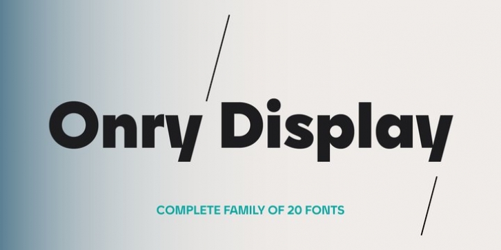 Onry Display Font Download