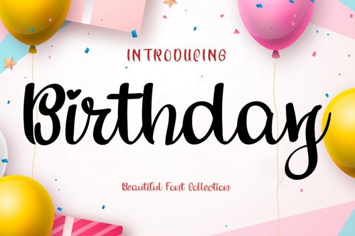 Birthday Font Download