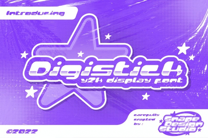 Digistick - Y2K Font Font Download