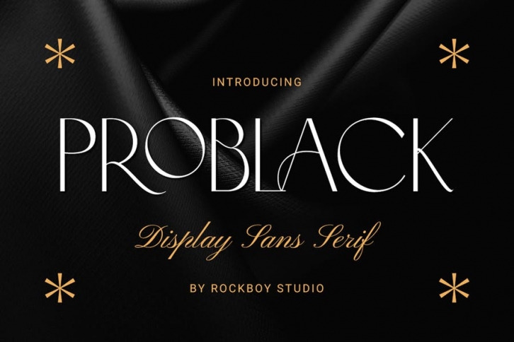 Problack - Elegant Sans Serif Font Download