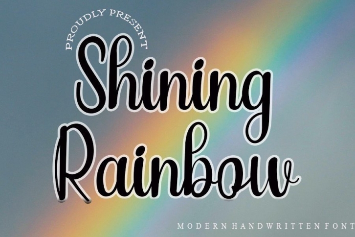 Shining Rainbow Font Download