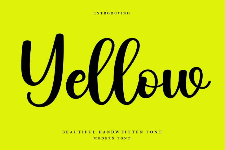 Yellow Font Download