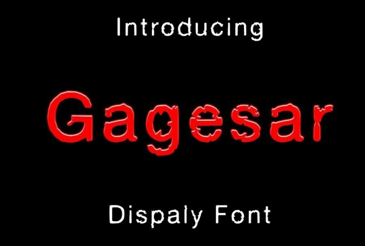 Gagesar Font Download