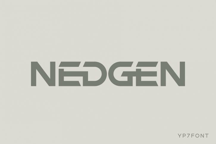 Nedgen Modern Display Font Font Download