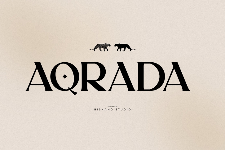 AQRADA Display Font Download