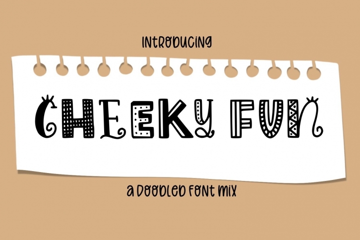 Cheeky Fun: A Doodled Mix for Procreate Font Download
