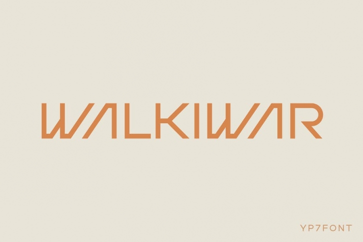 Walkiwar Modern Display Font Font Download