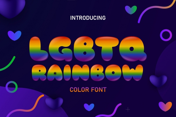 Lgbtq Rainbow Font Download