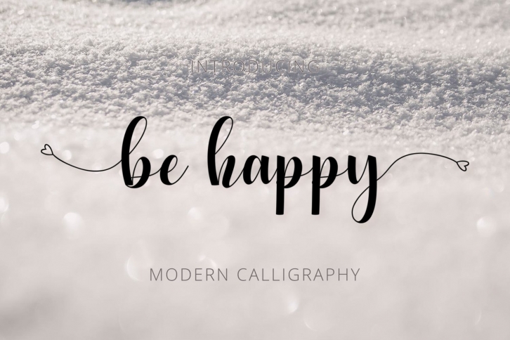 be happy script Font Download