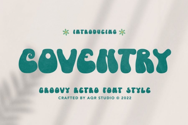 Coventry - Groovy Retro Font Font Download