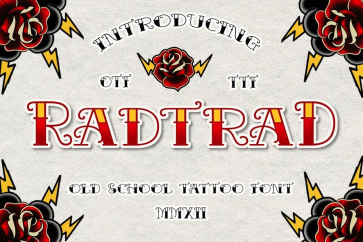 Radtrad Vintage Tattoo Font Font Download