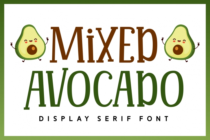 Mixed Avocado Font Download