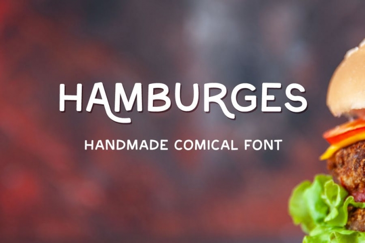 Hamburges - Handmade comical font Font Download